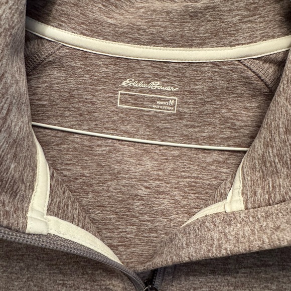 Eddie Bauer Women's Train Ascent Full-Zip Hoodie size M Oatmeal - Picture 3 of 4